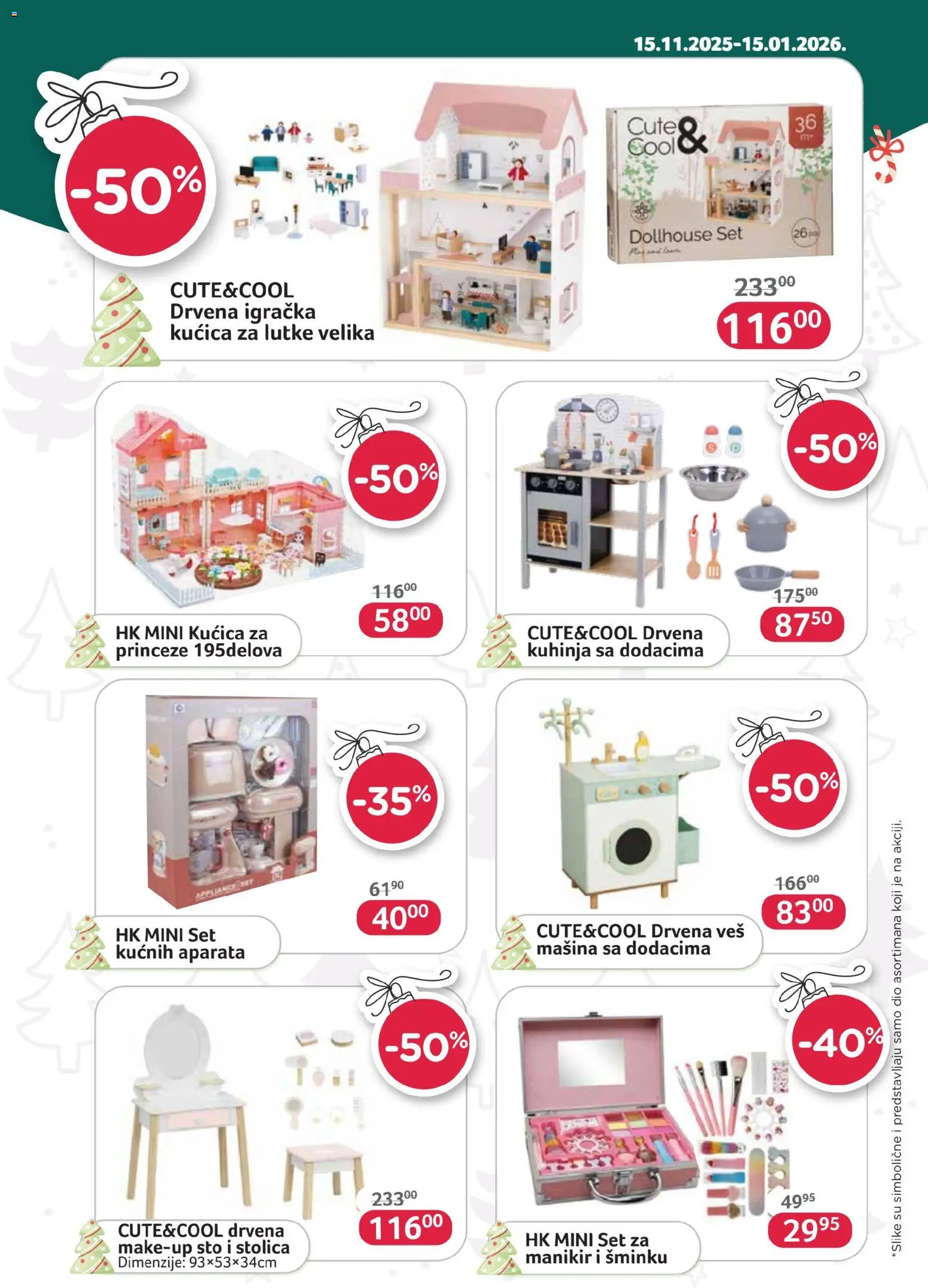 Pregled letka Mjesto gdje žive sve igračke trgovine AKSA vrijedi od 2025.11.15