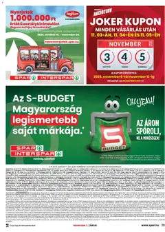Spar - Akciós újság Spar megtekintése, amely érvényes 2025.10.30.-től | Oldal: 19