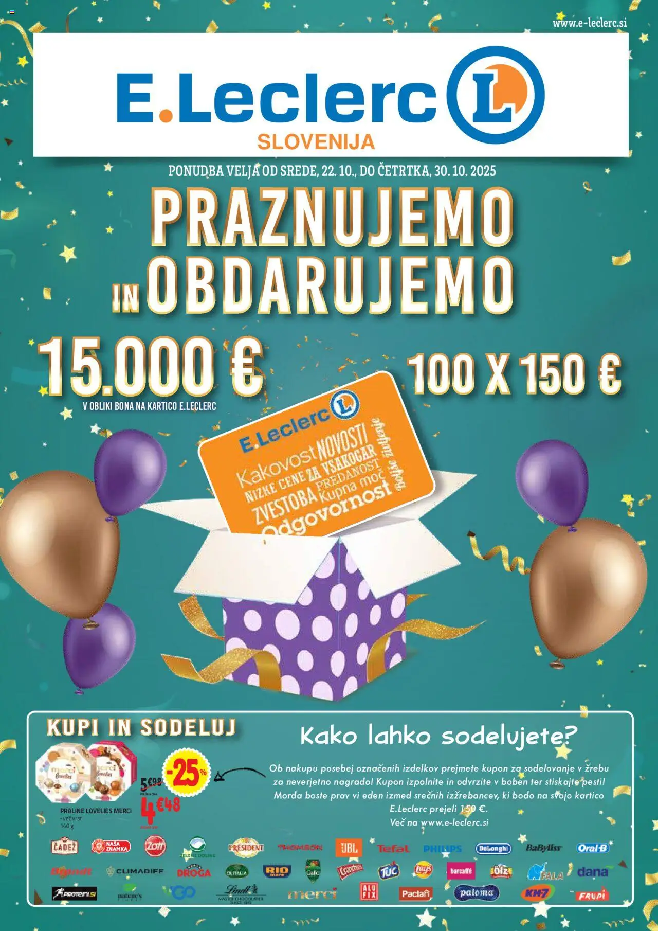 E.leclerc Katalog od 22.10.2025 - aktualna ponudba - stran 1