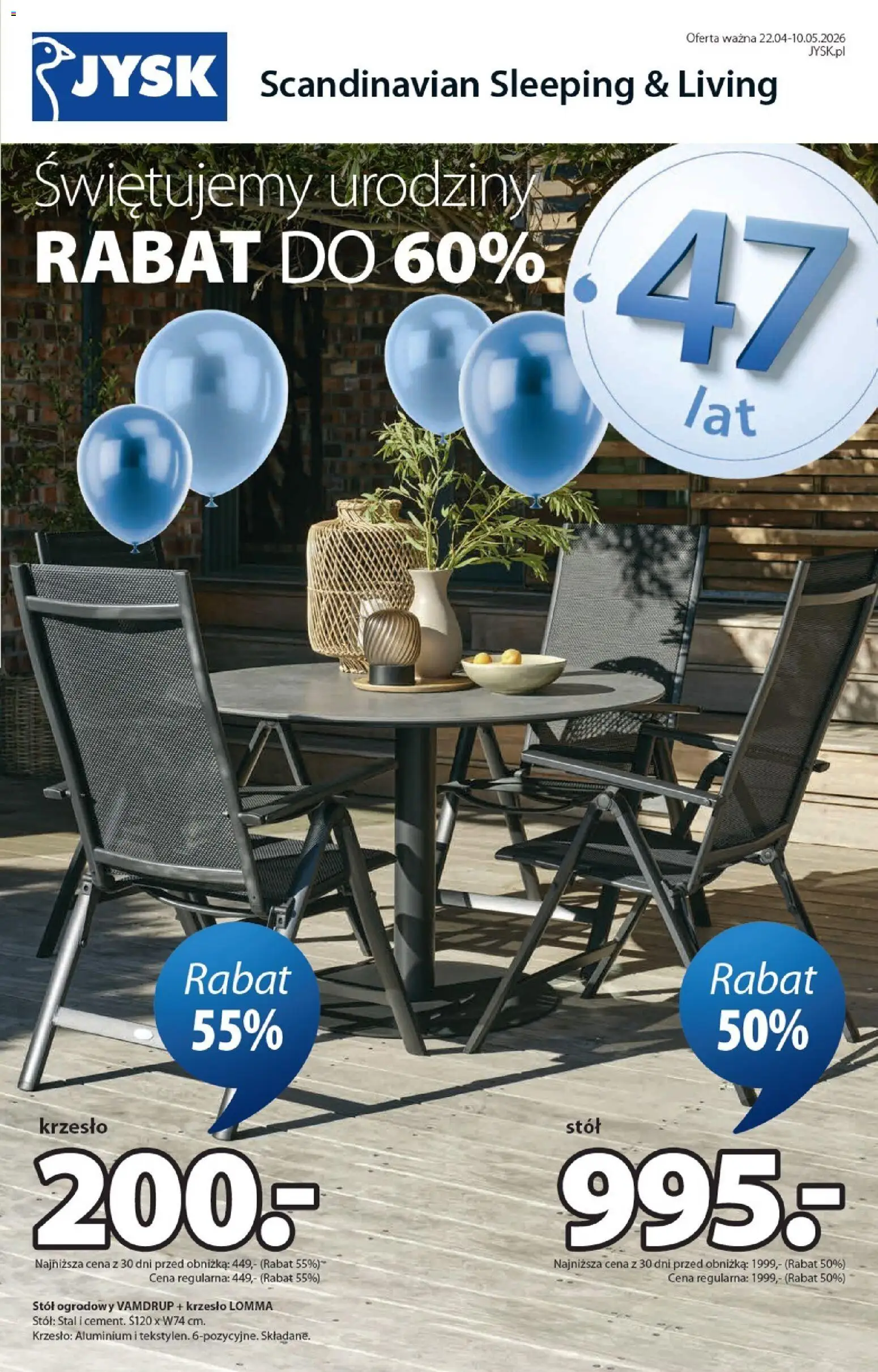 Pogląd gazetki "JYSK gazetka" ze sklepu JYSK ważnej od 22.04.2026