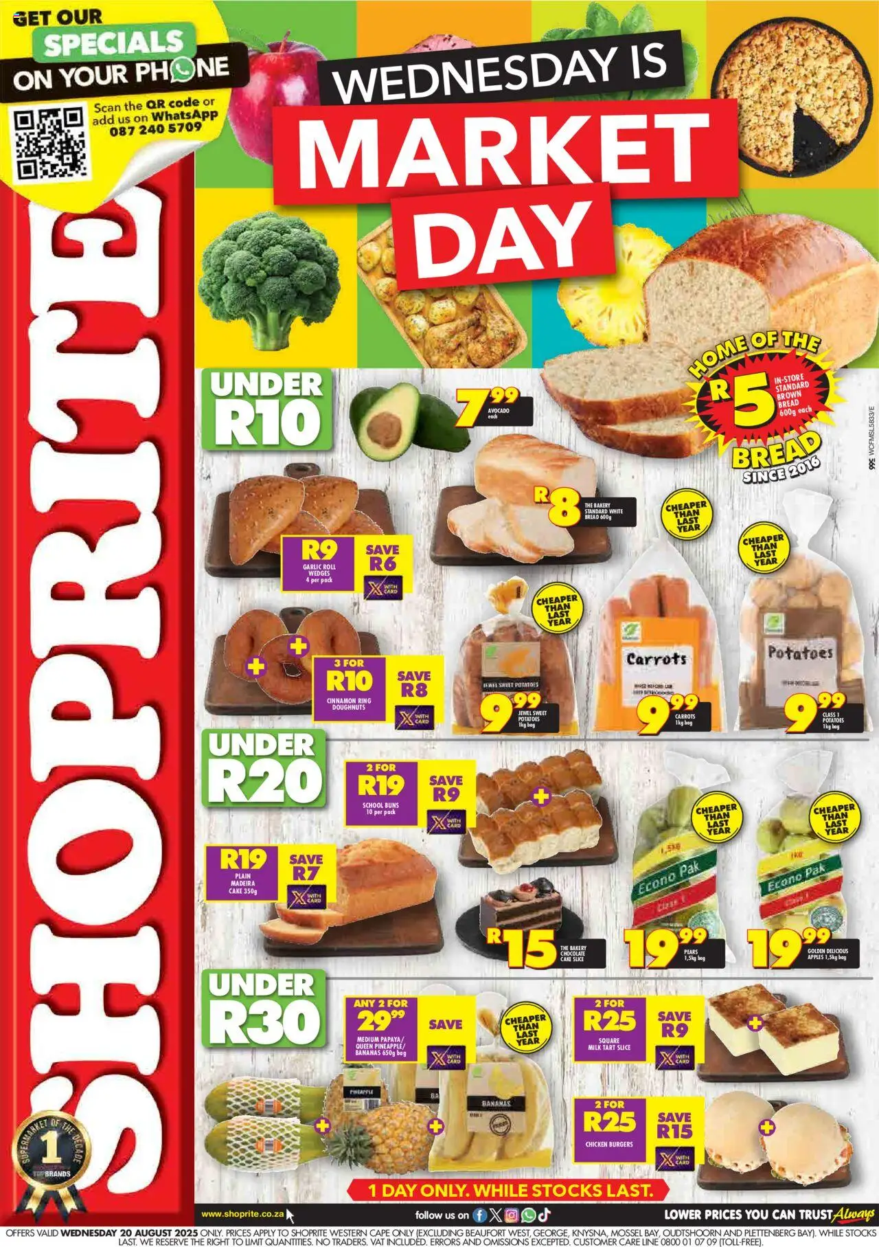 Shoprite Western Cape - Market Day Deals 20/08 - 20/08/2025 >> Catalogue