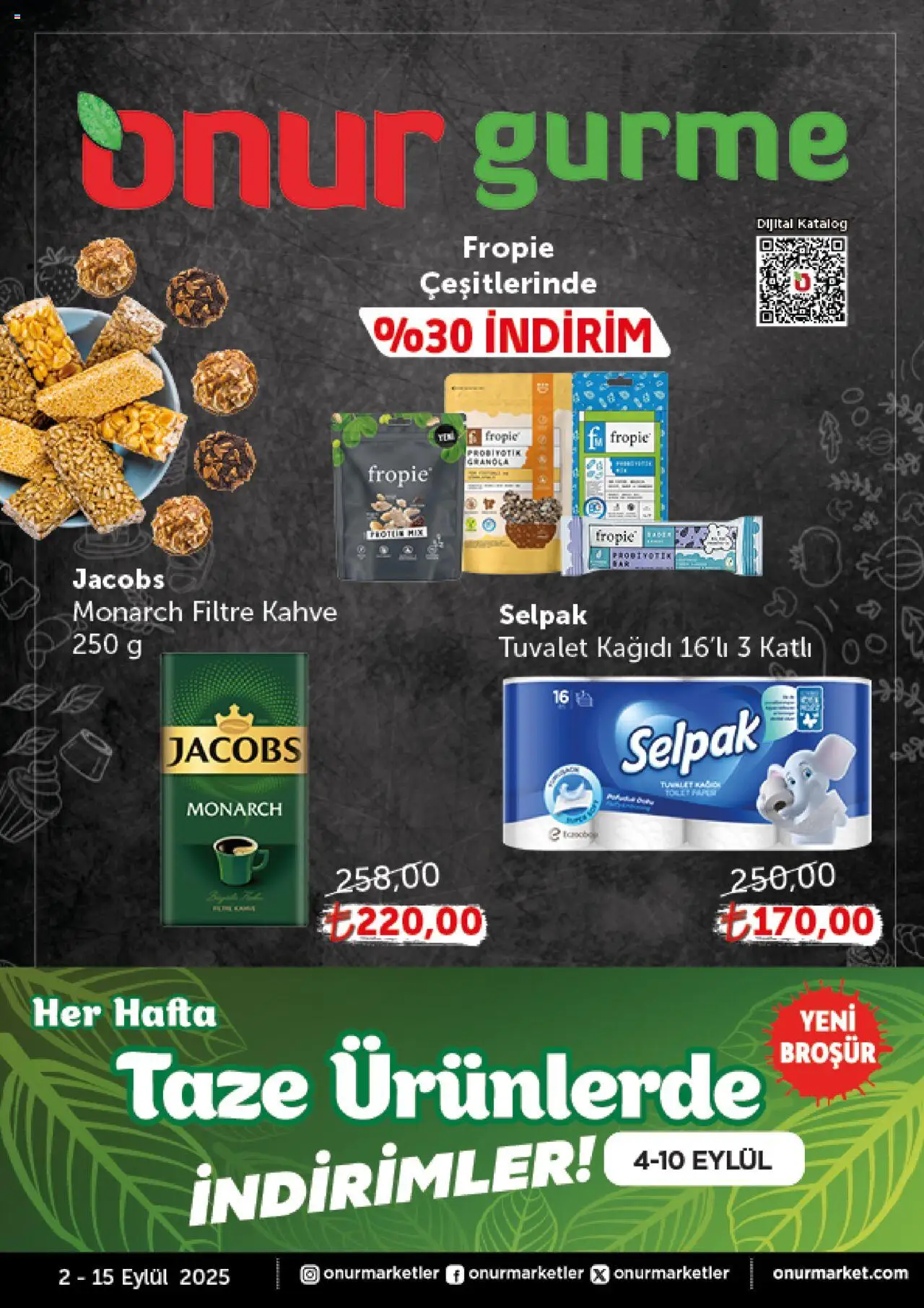 ONUR MARKET Katalog - Gurme (02 Eylül 2025) - Indirim, Broşür - Sayfa numarası 1