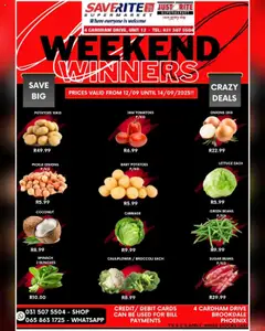 Preview of Saverite flyer valid from 12/09/2025