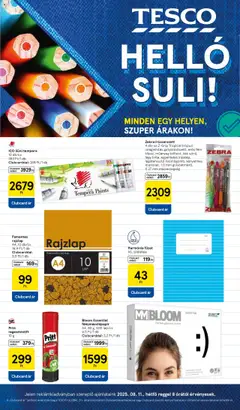 Tesco - Helló Suli megtekintése, amely érvényes 2025.08.11.-től