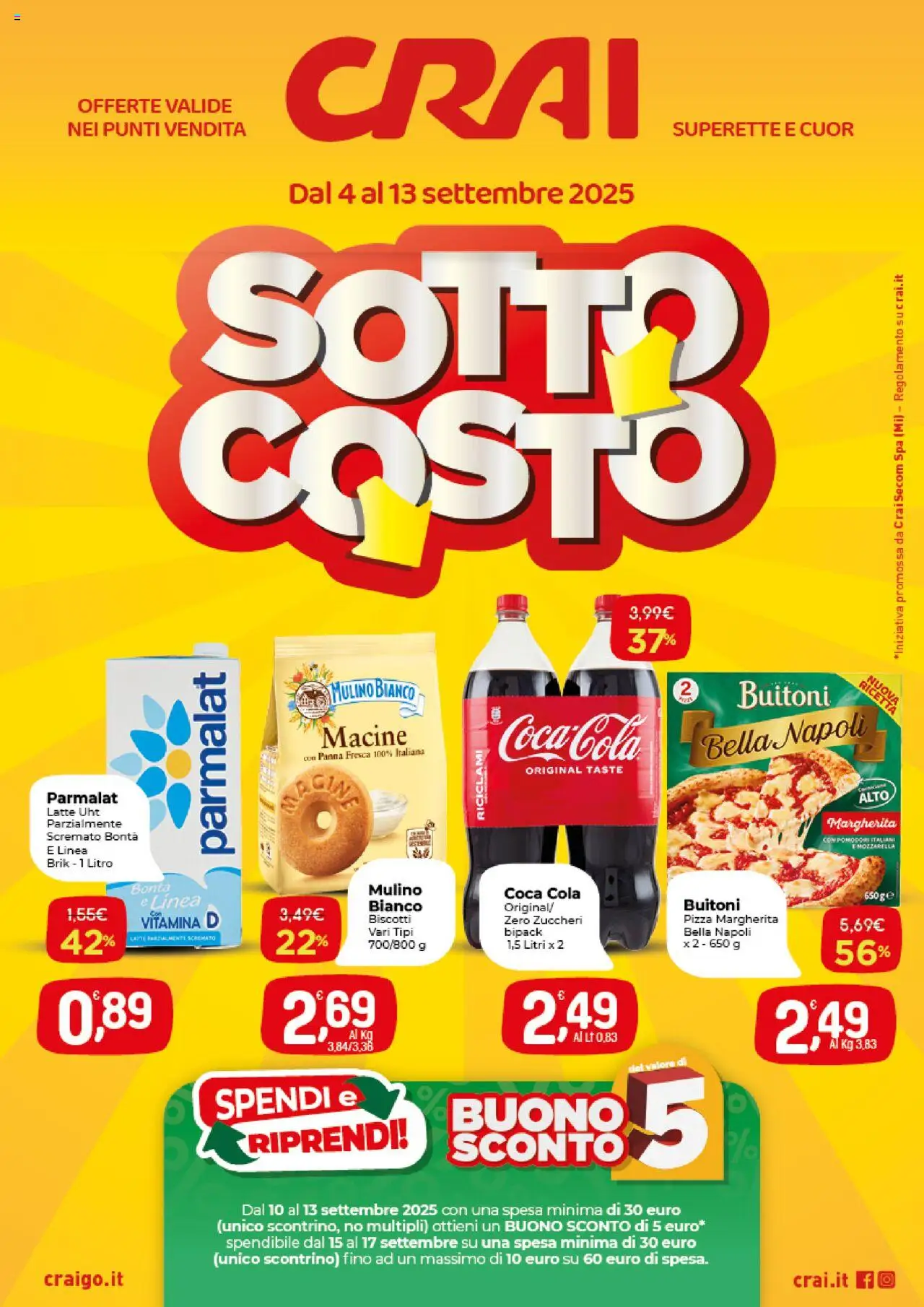 Volantino CRAI valido da 04/09/2025 numero di pagina 1
