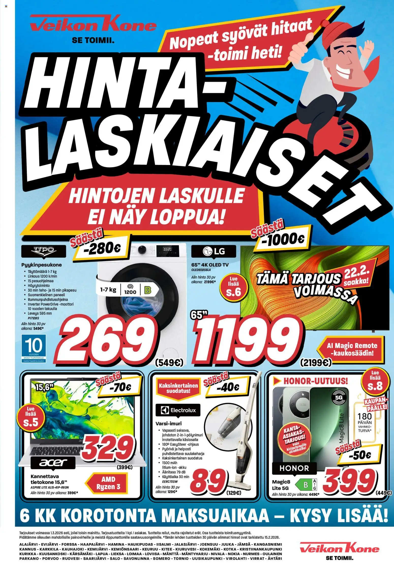Kaupan Veikon Kone Tarjoukset esikatselu, voimassa 16/02/2026