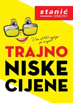 Pregled letka Stanić Diskont Trajno Niske Cijene trgovine Stanić Diskont vrijedi od 08.04.2026