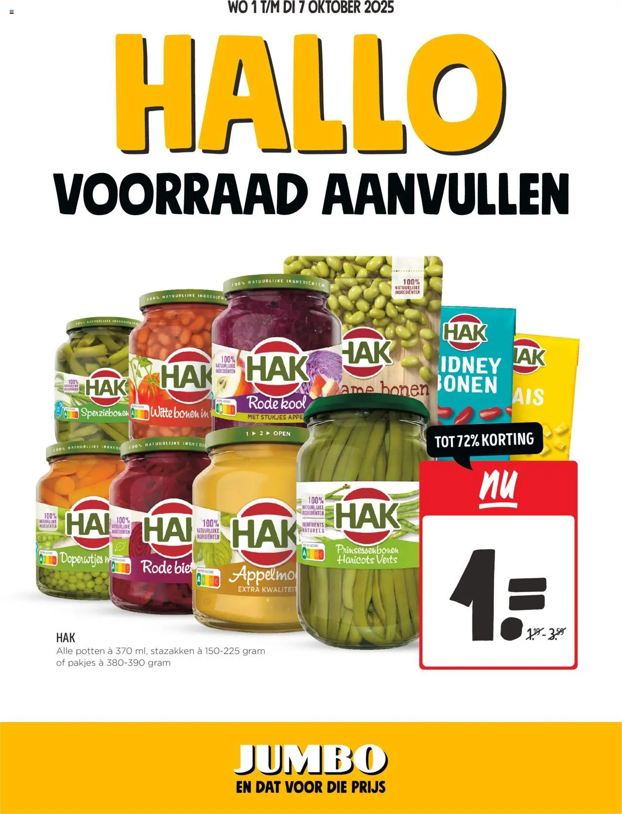 Jumbo shop Folder week 40 geldig vanaf 01-10-2025 - Paginanummer 1
