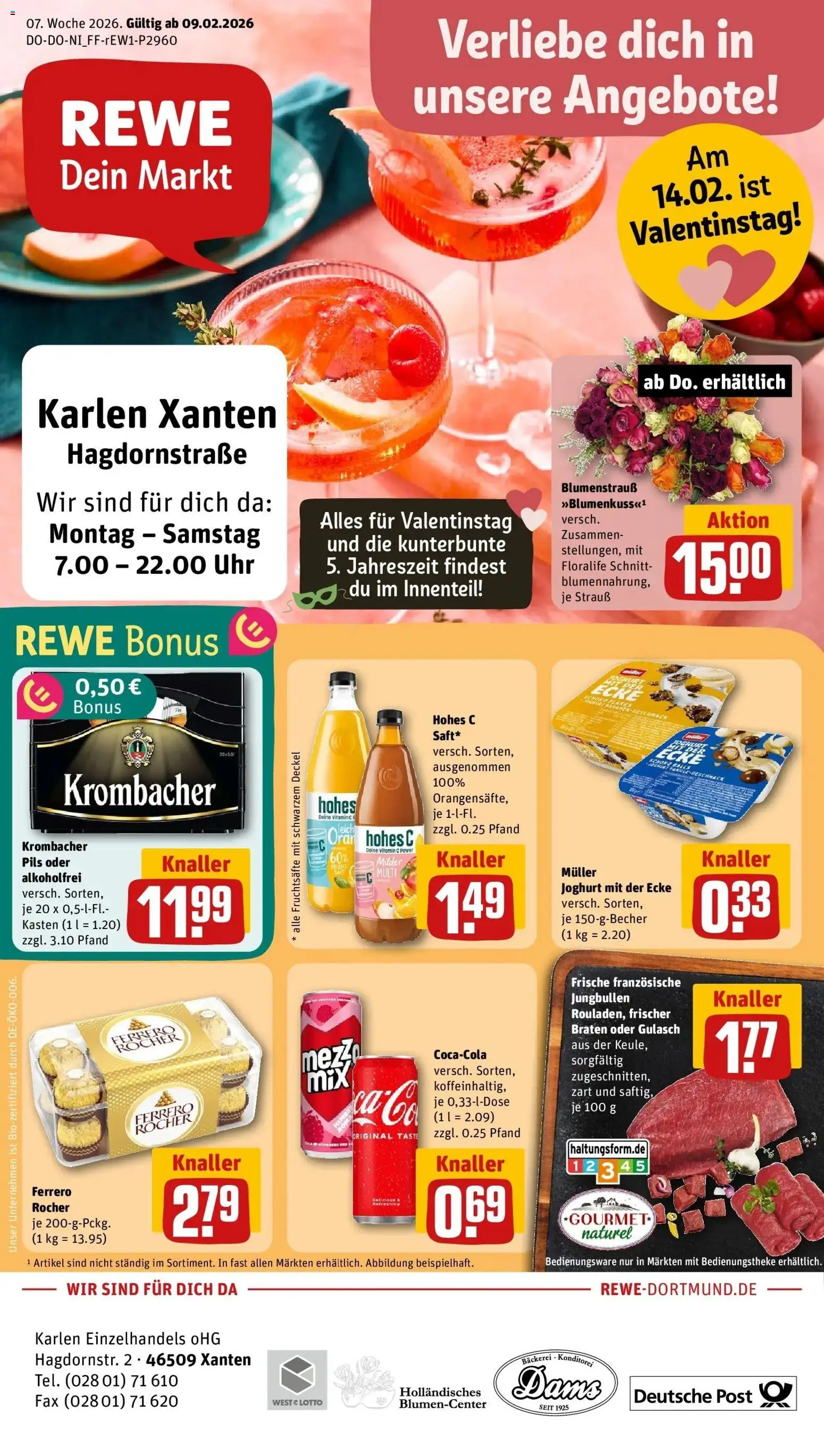 Vorschau von dem Prospekt des Geschäftes Rewe, gültig ab dem 09.02.2026