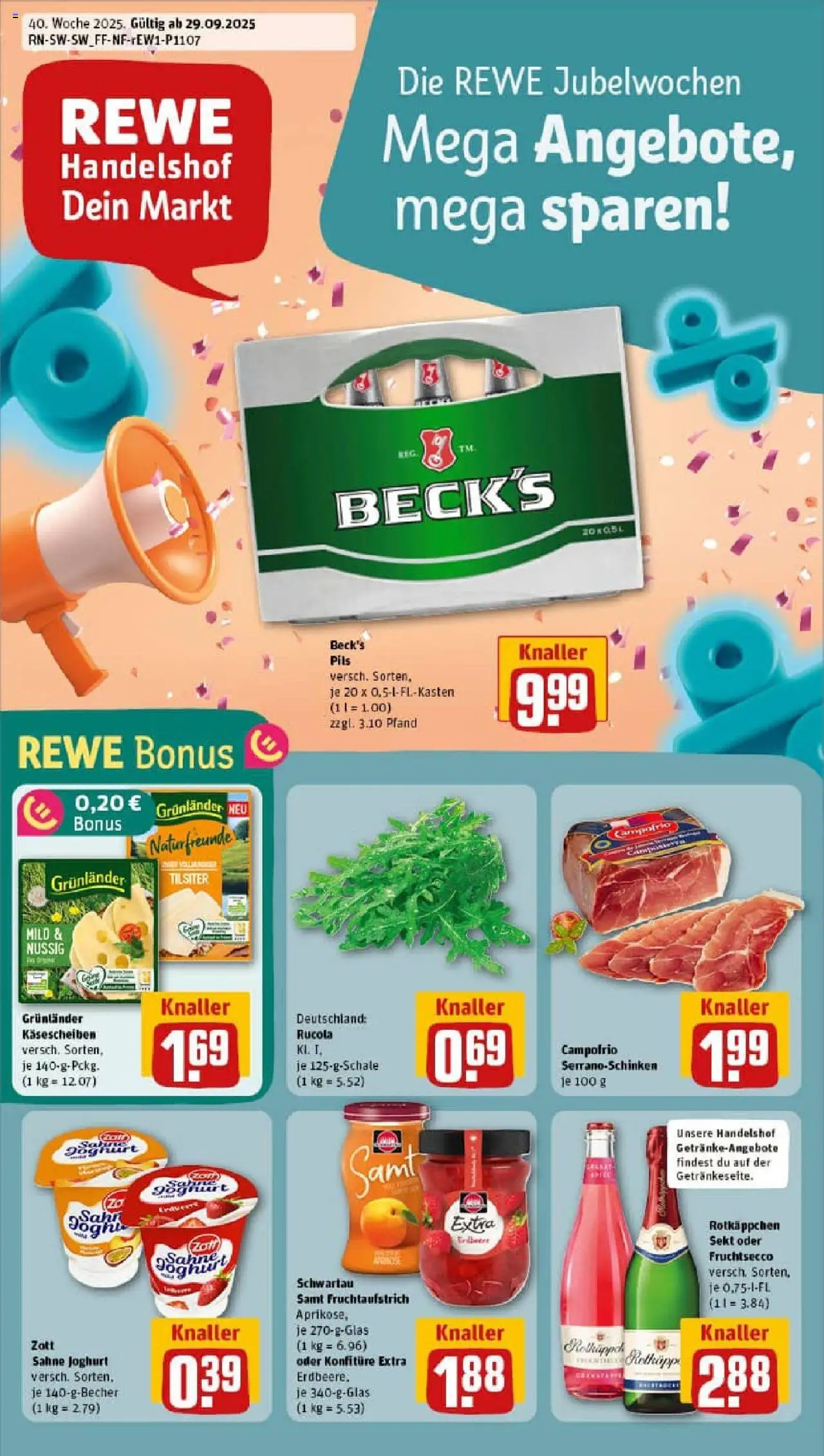 REWE Prospekt ab 29.09.2025 nächste Woche - Prospekt Konstanz	