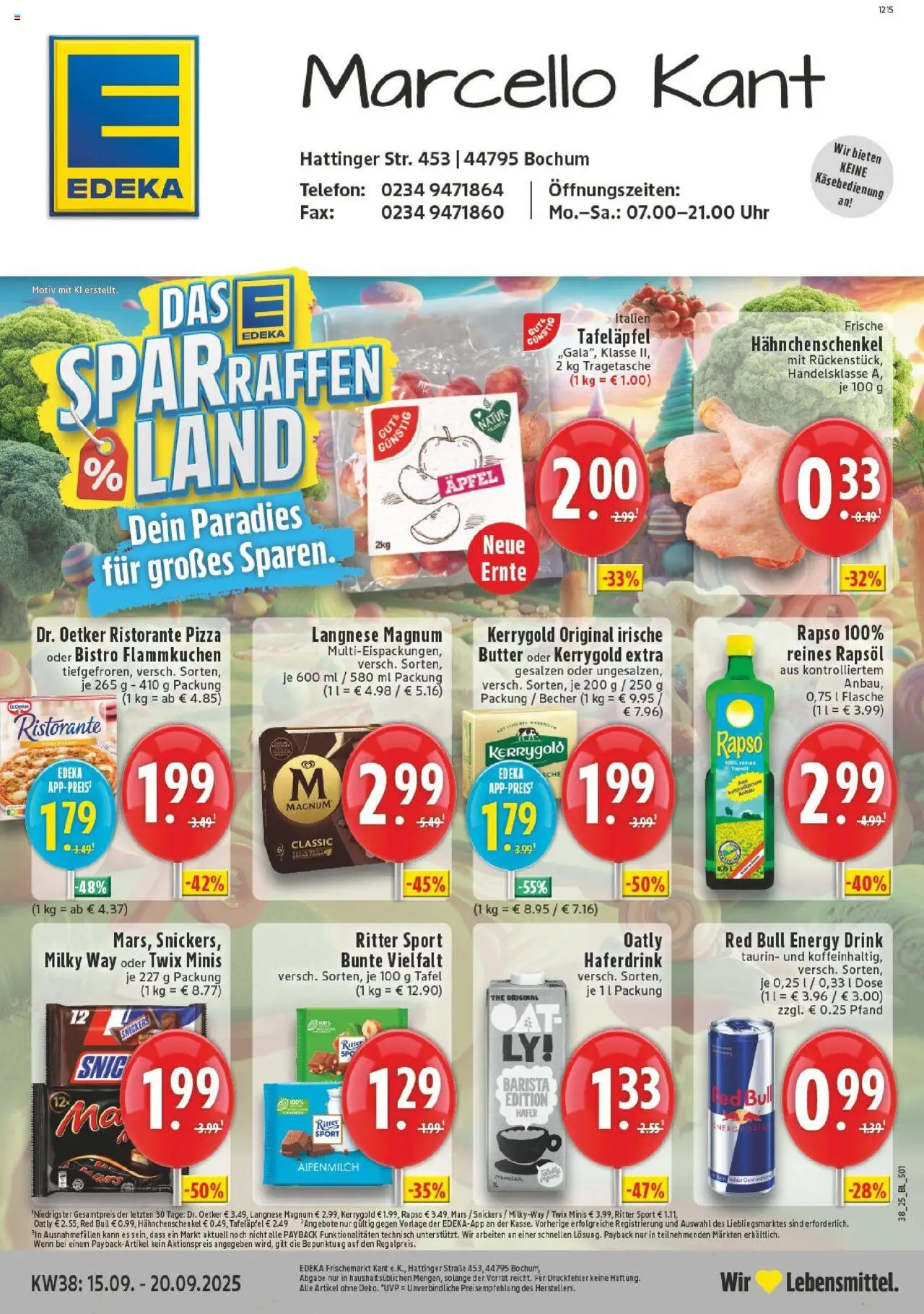 EDEKA Prospekt ab 14.09.2025 - Prospekt Bochum Online