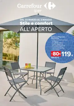 Anteprima dell'opuscolo Carrefour volantino Iper - Catalogo arredo giardino dal negozio Carrefour valido da 23/03/2026