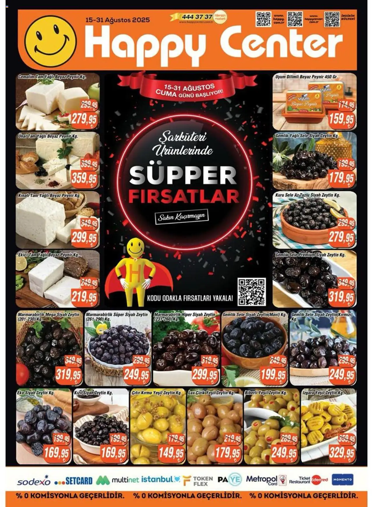 Happy Center Katalog 15 Ağustos 2025 - Broşür, Indirim - Sayfa numarası 1