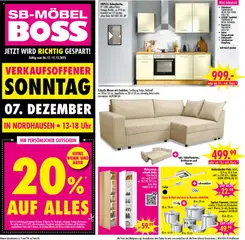 Vorschau von dem Prospekt des Geschäftes SB Möbel Boss, gültig ab dem 06.12.2025