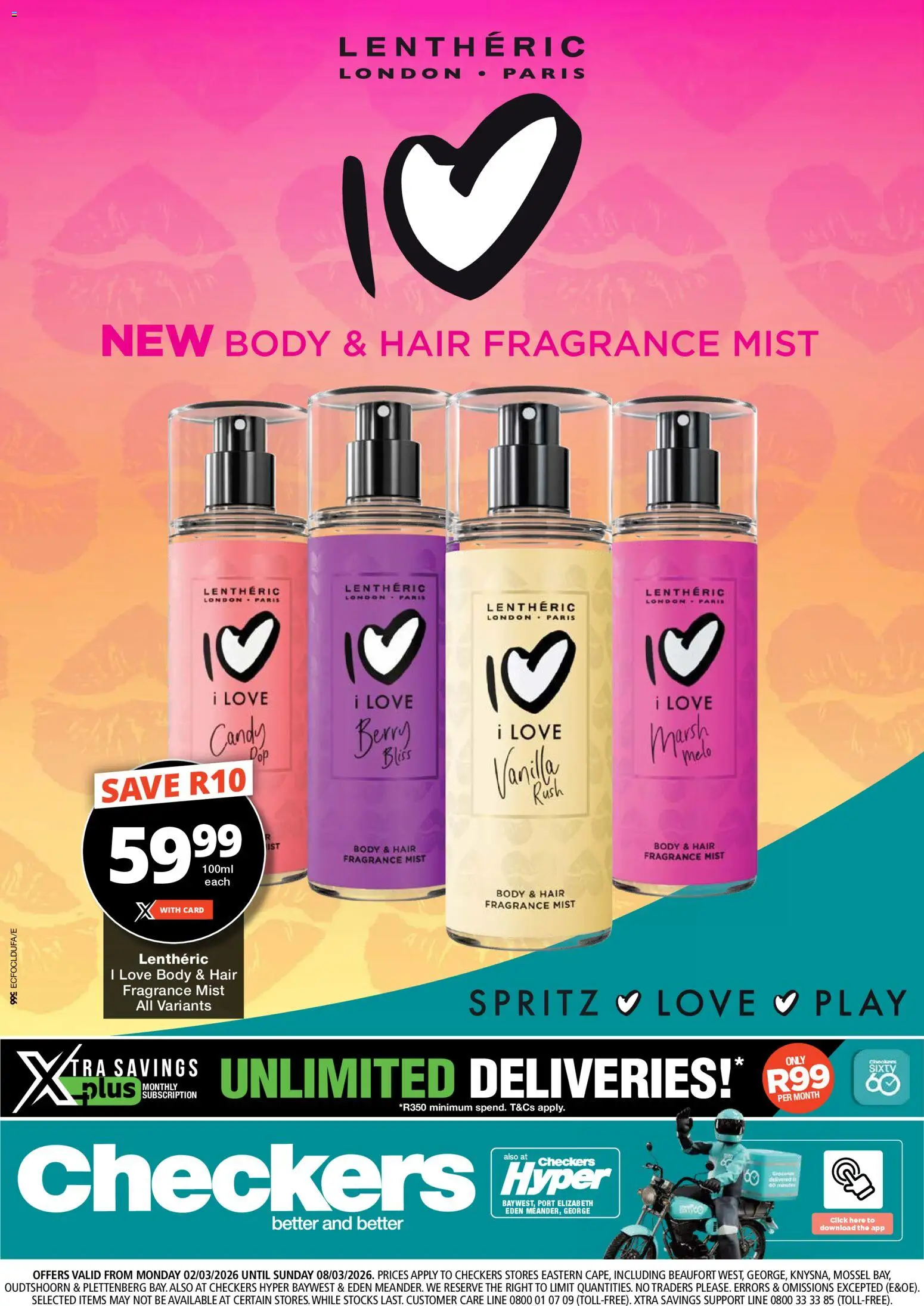 Preview of Checkers flyer valid from 02/03/2026 - Fragrance, Vanilla