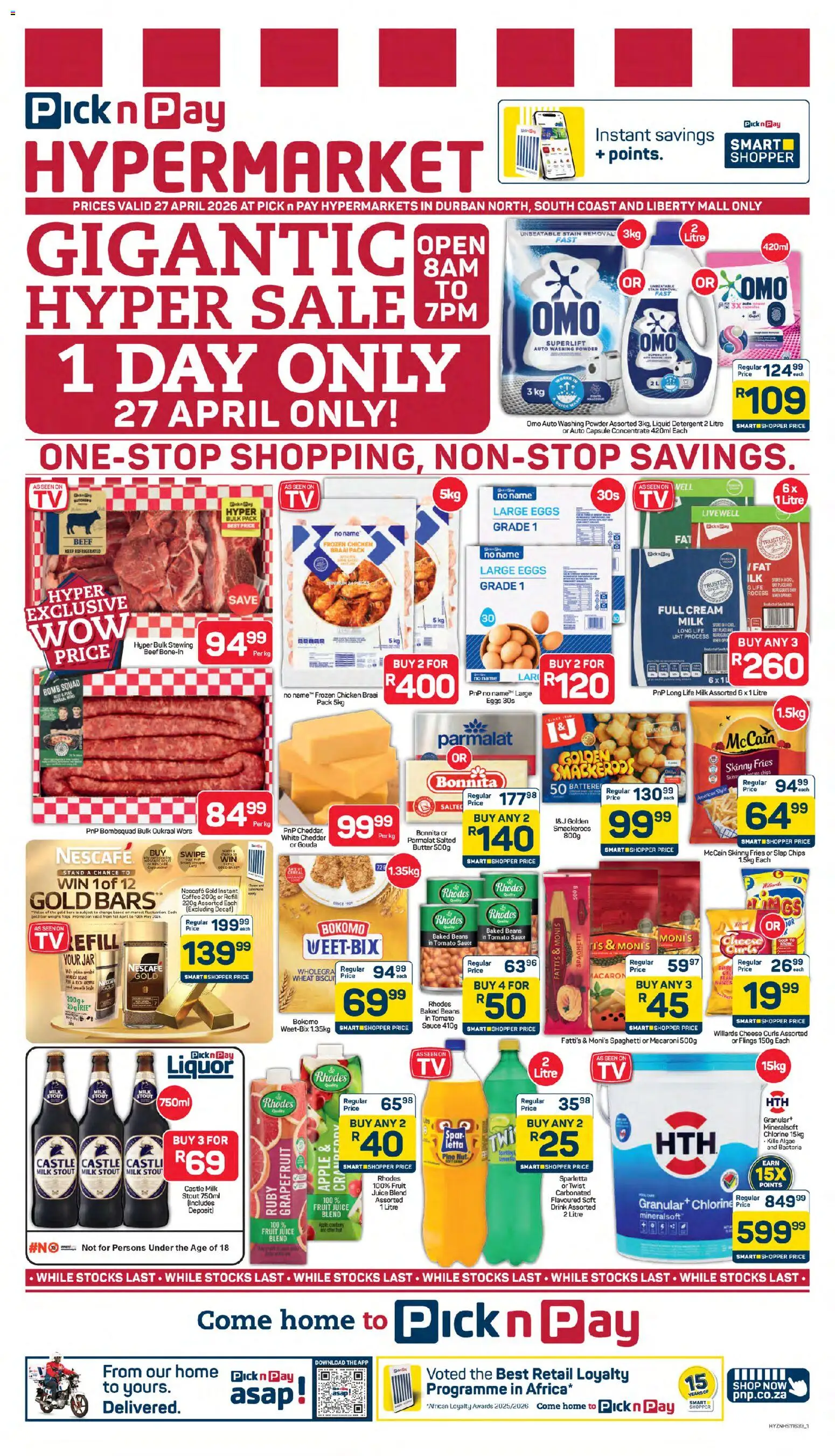 Preview of Pick n Pay flyer valid from 27/04/2026