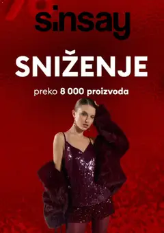 Pregled letka Katalog trgovine Sinsay vrijedi od 2025.12.25