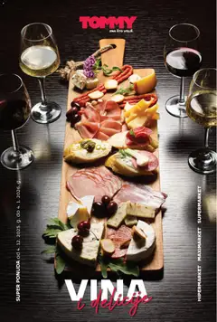 Pregled letka Super ponuda vina i delicija trgovine Tommy vrijedi od 04.12.2025