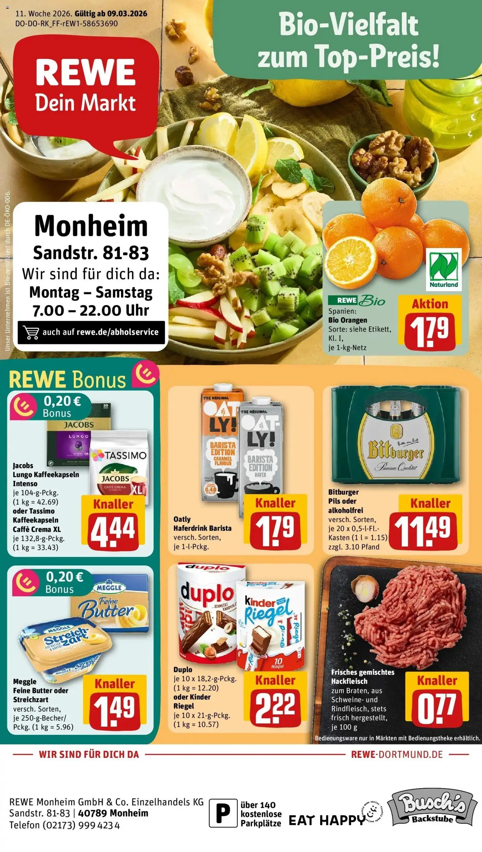 Vorschau von dem Prospekt des Geschäftes Rewe, gültig ab dem 09.03.2026