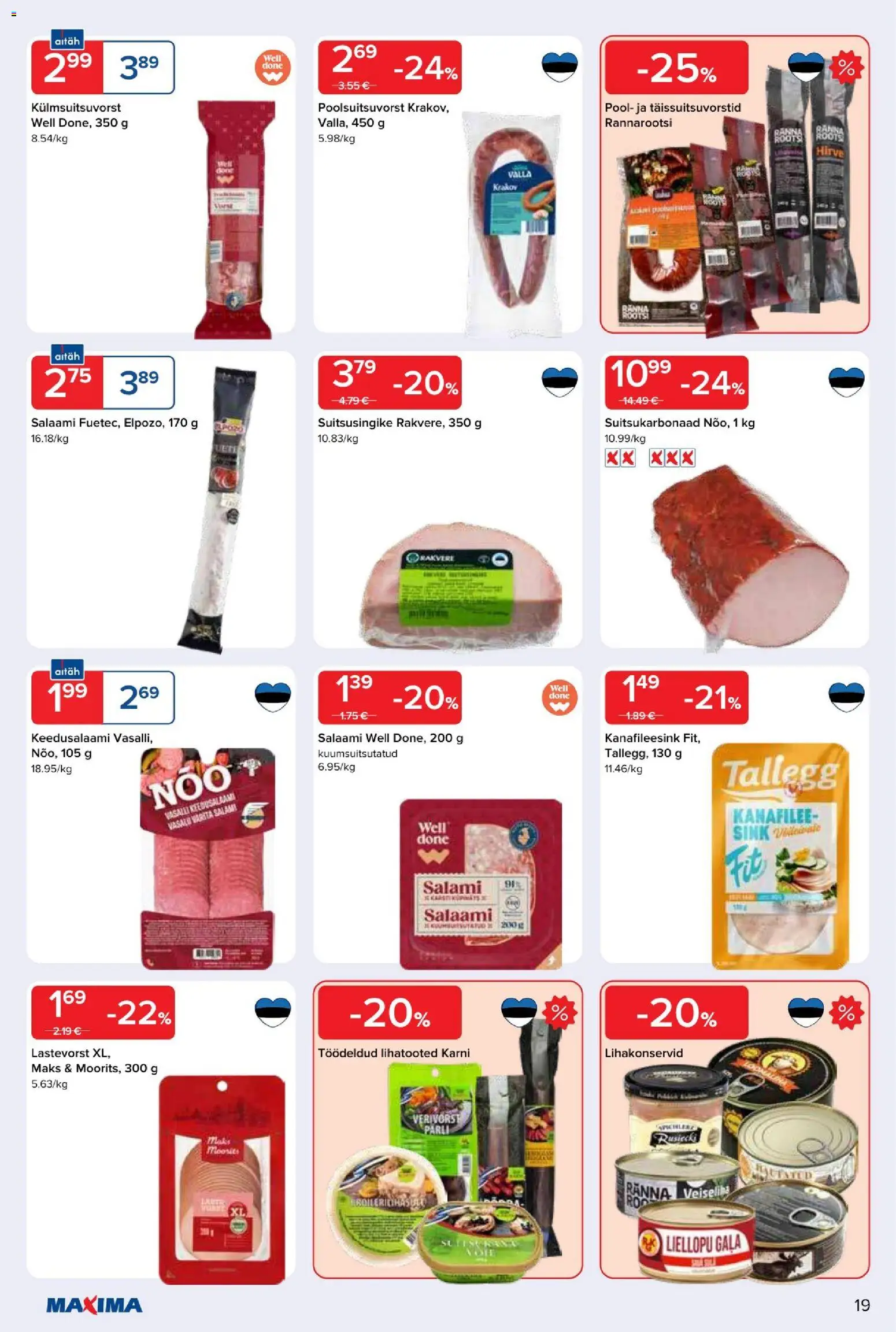 Maxima kliendilehe eelvaade alates 2026.01.06