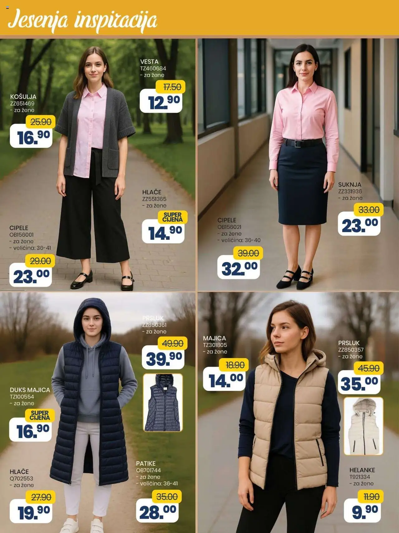 Pregled letka Katalog trgovine FIS vrijedi od 2025.10.10