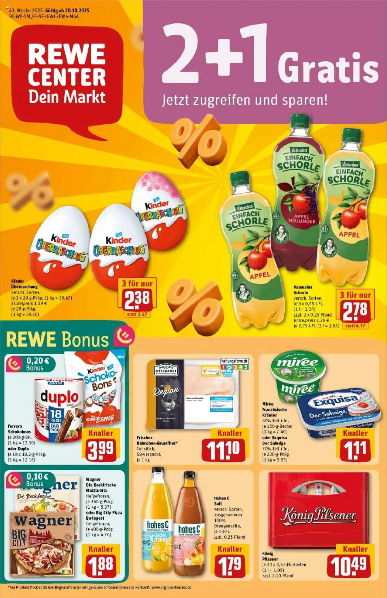 REWE Prospekt ab 19.10.2025 nächste Woche - Prospekt Bernkastel / Kues	