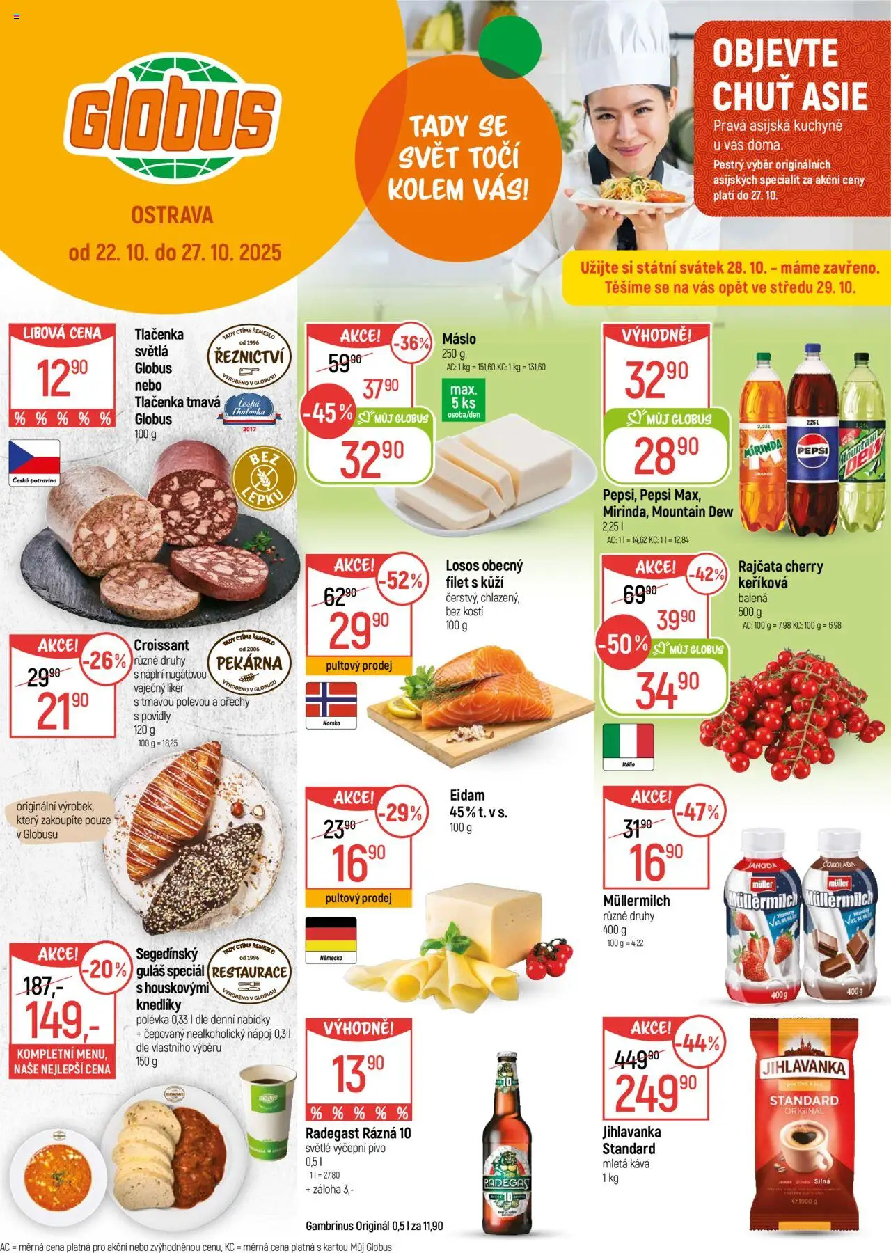  Globus leták od 22.10.2025 >> Akční nabídka "Ostrava"