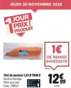 Prévisualisation de PROMO saumon du magasin Promocash formulaire valide 20/11/2025