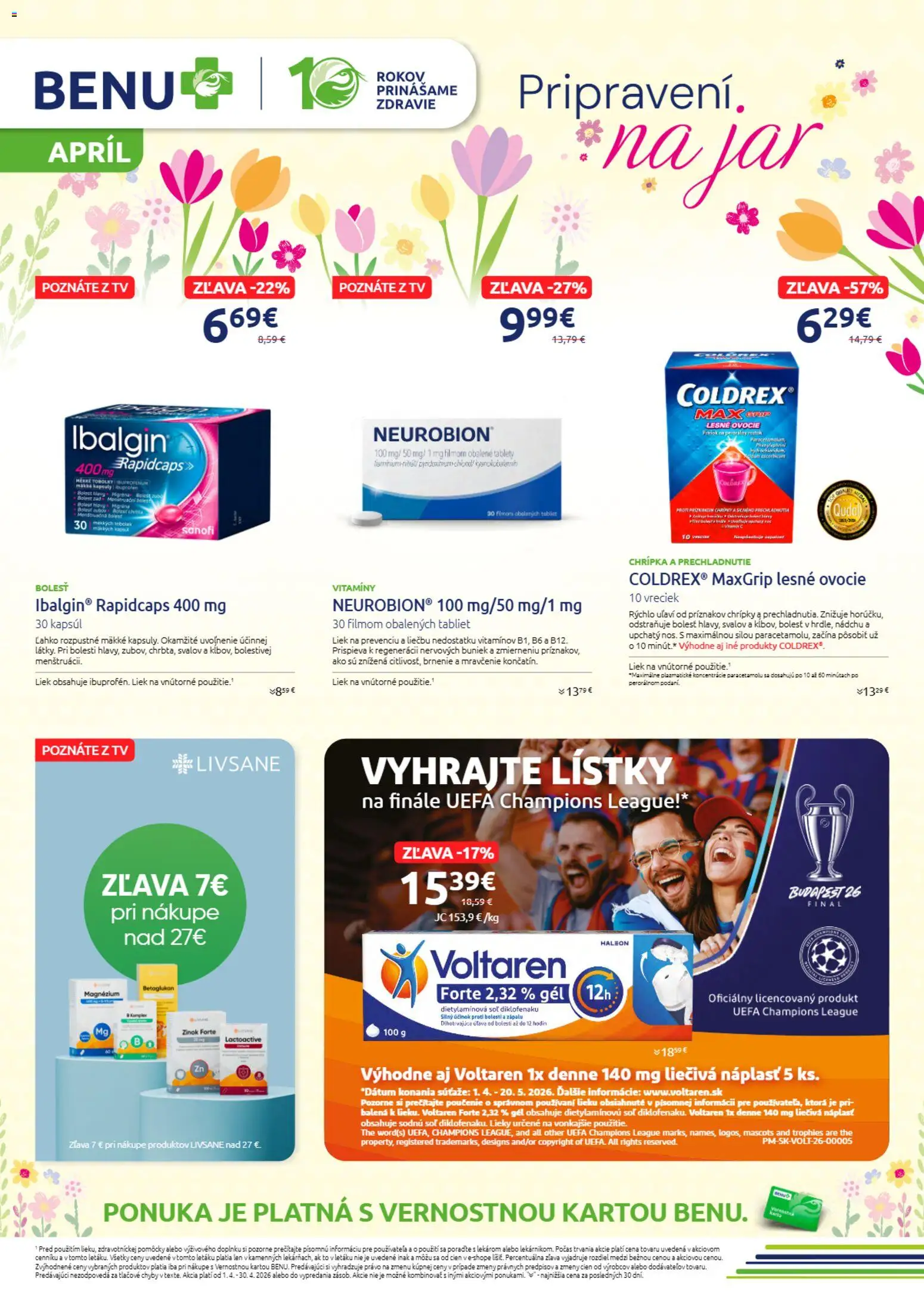 Náhľad BENU Lekáreň letáku platného od 01.04.2026