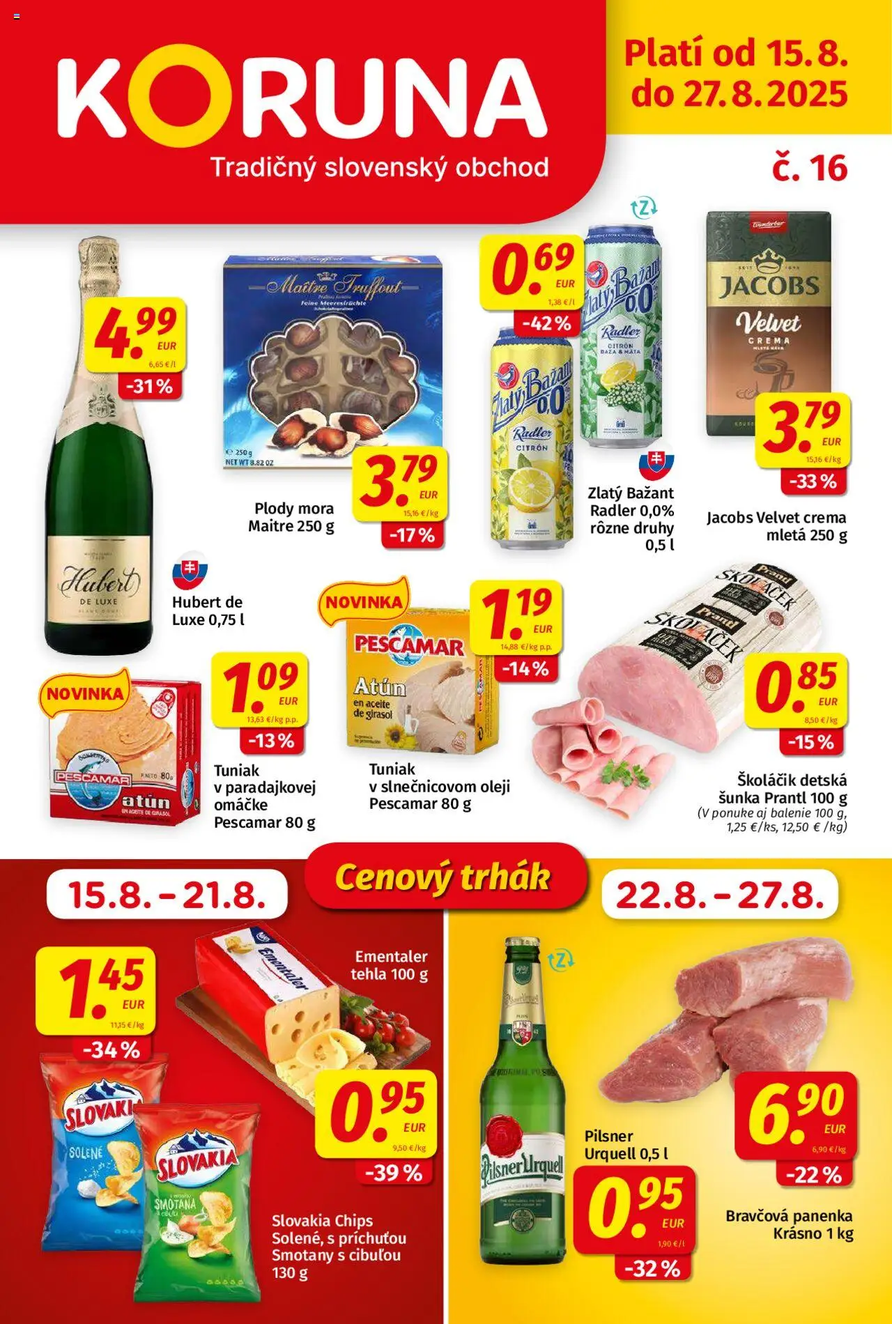 Koruna Leták (15.08. - 27.08.2025) - Akčná ponuka