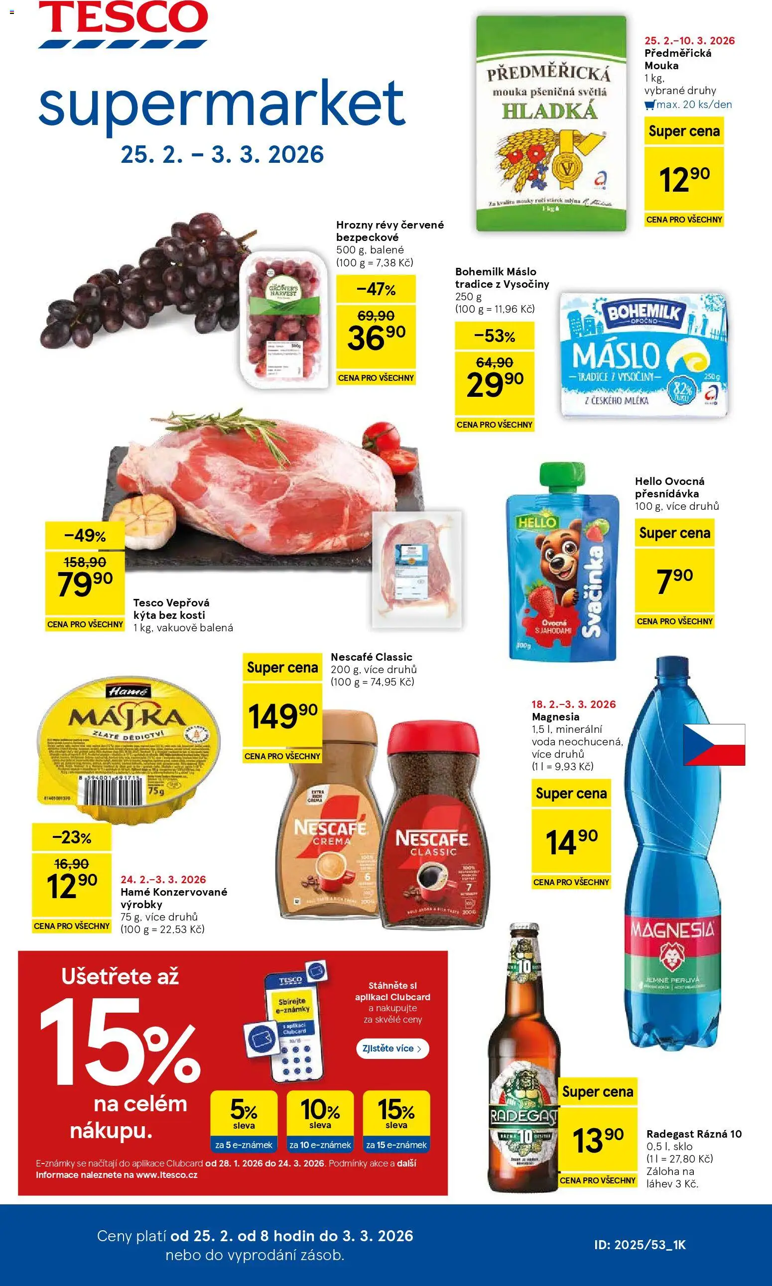 Náhled nabídky: Tesco Supermarket platný od 25.02.2026