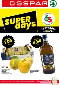 Anteprima dell'opuscolo Black Friday dal negozio Despar valido da 25/11/2025