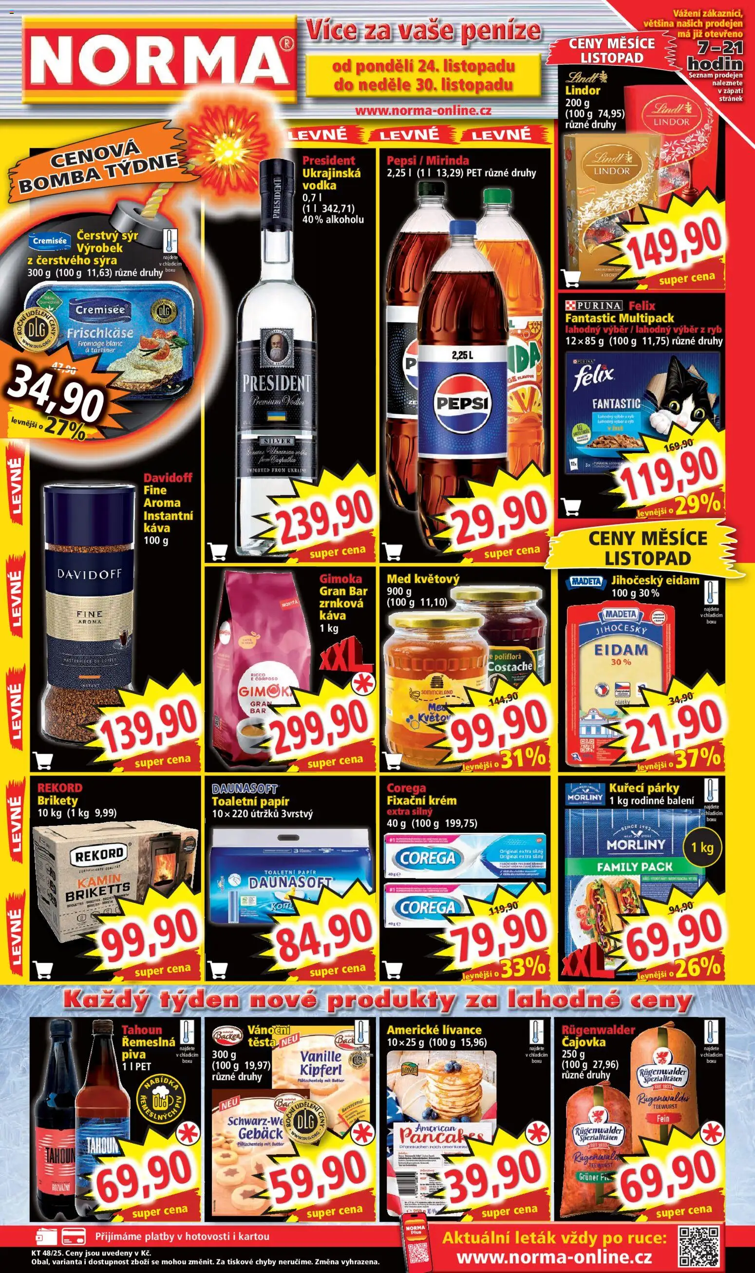 Náhled nabídky: Norma Leták platný od 24.11.2025