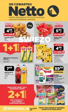 Pogląd gazetki "Gazetka spożywcza" ze sklepu Netto ważnej od 11.09.2025