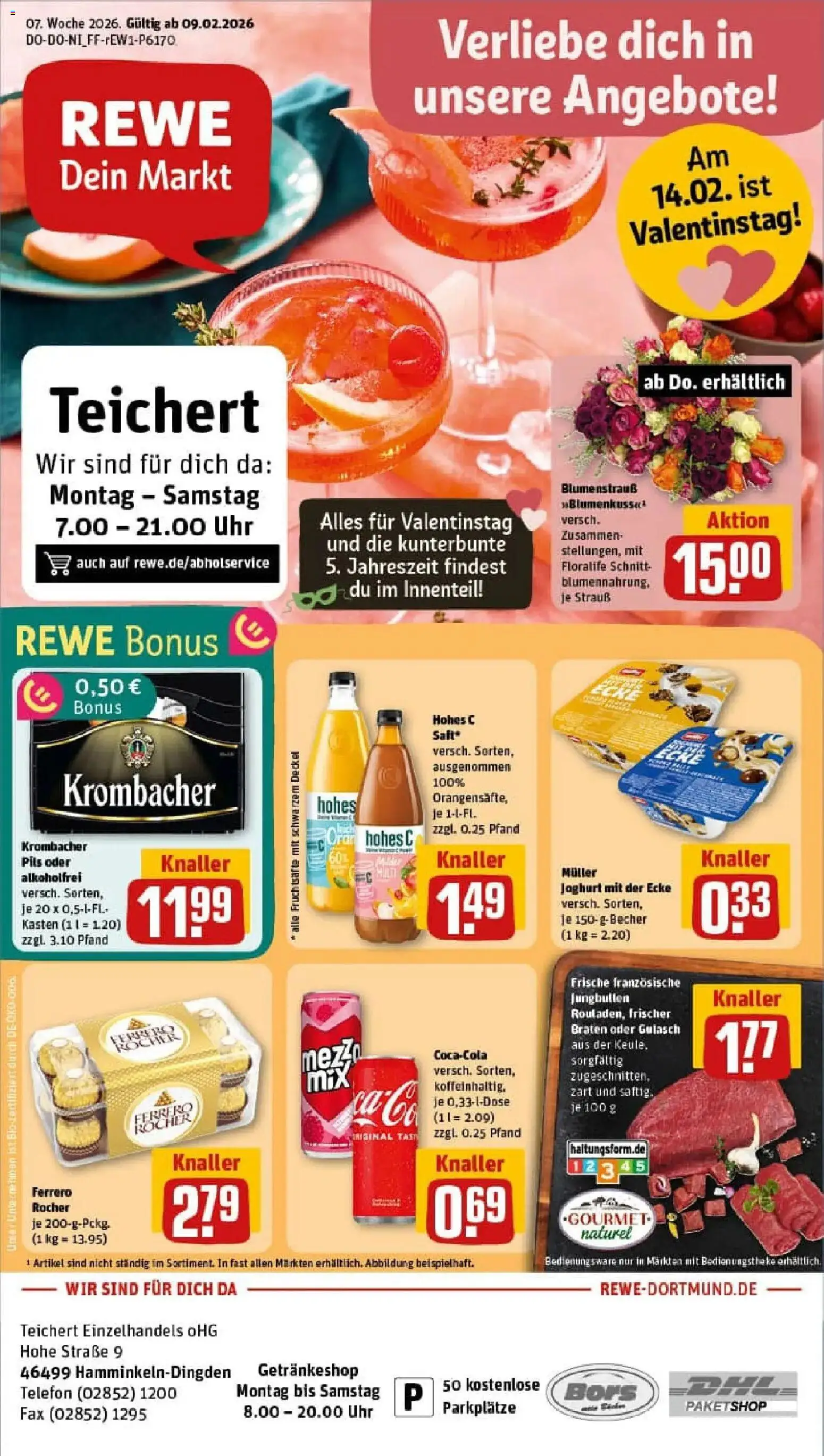 Vorschau von dem Prospekt des Geschäftes Rewe, gültig ab dem 09.02.2026