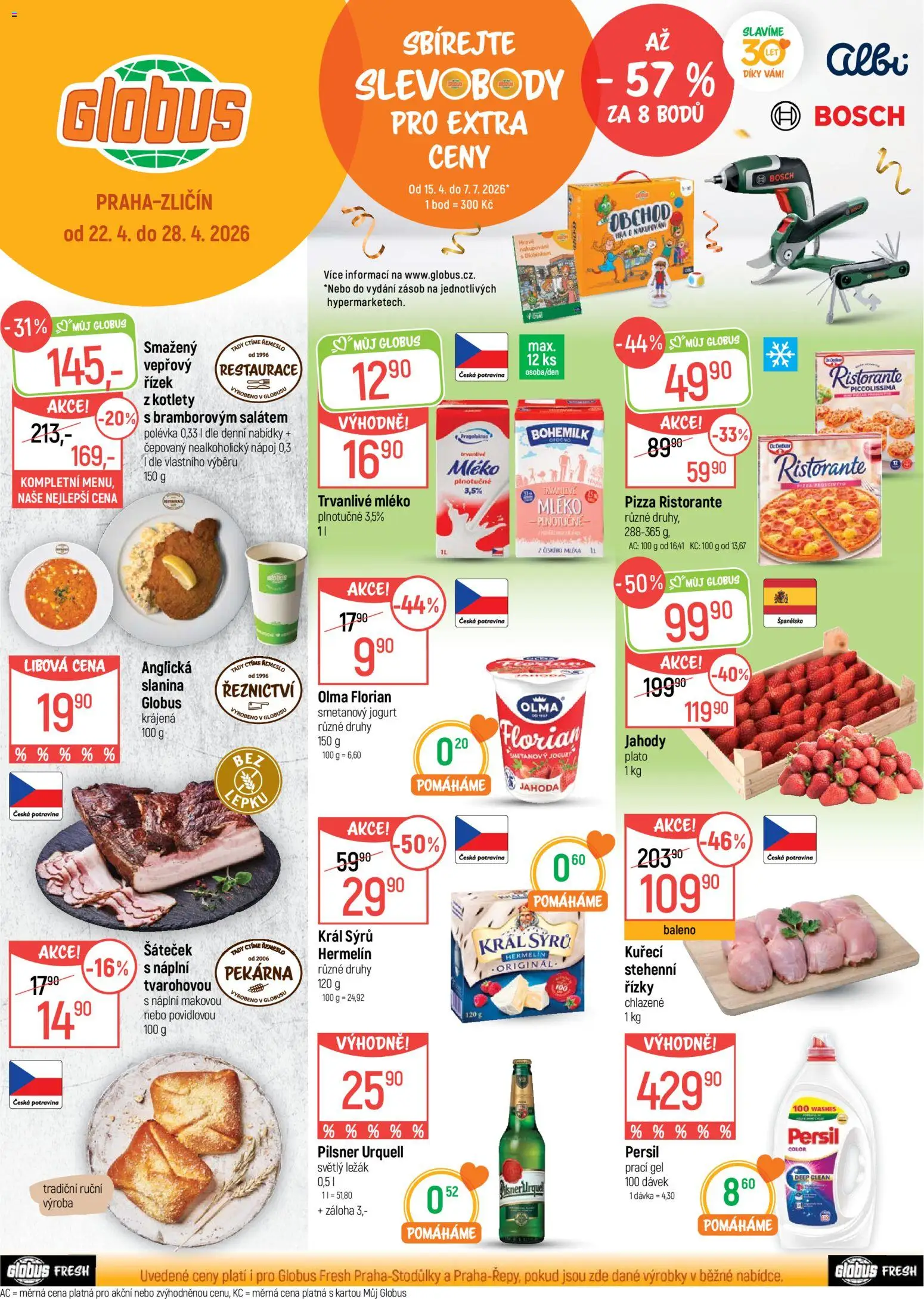 Náhled nabídky: Globus Globus leták - Praha Zličín platný od 22.04.2026