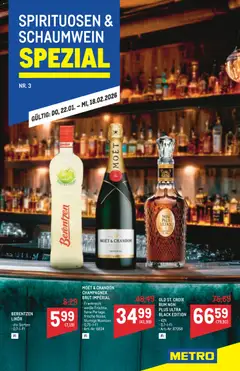 Vorschau der Angebote: Metro Wein und Spirituosen Spezial gültig ab 22.01.2026