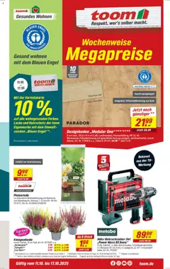 Vorschau von dem Prospekt des Geschäftes Toom Baumarkt, gültig ab dem 11.10.2025