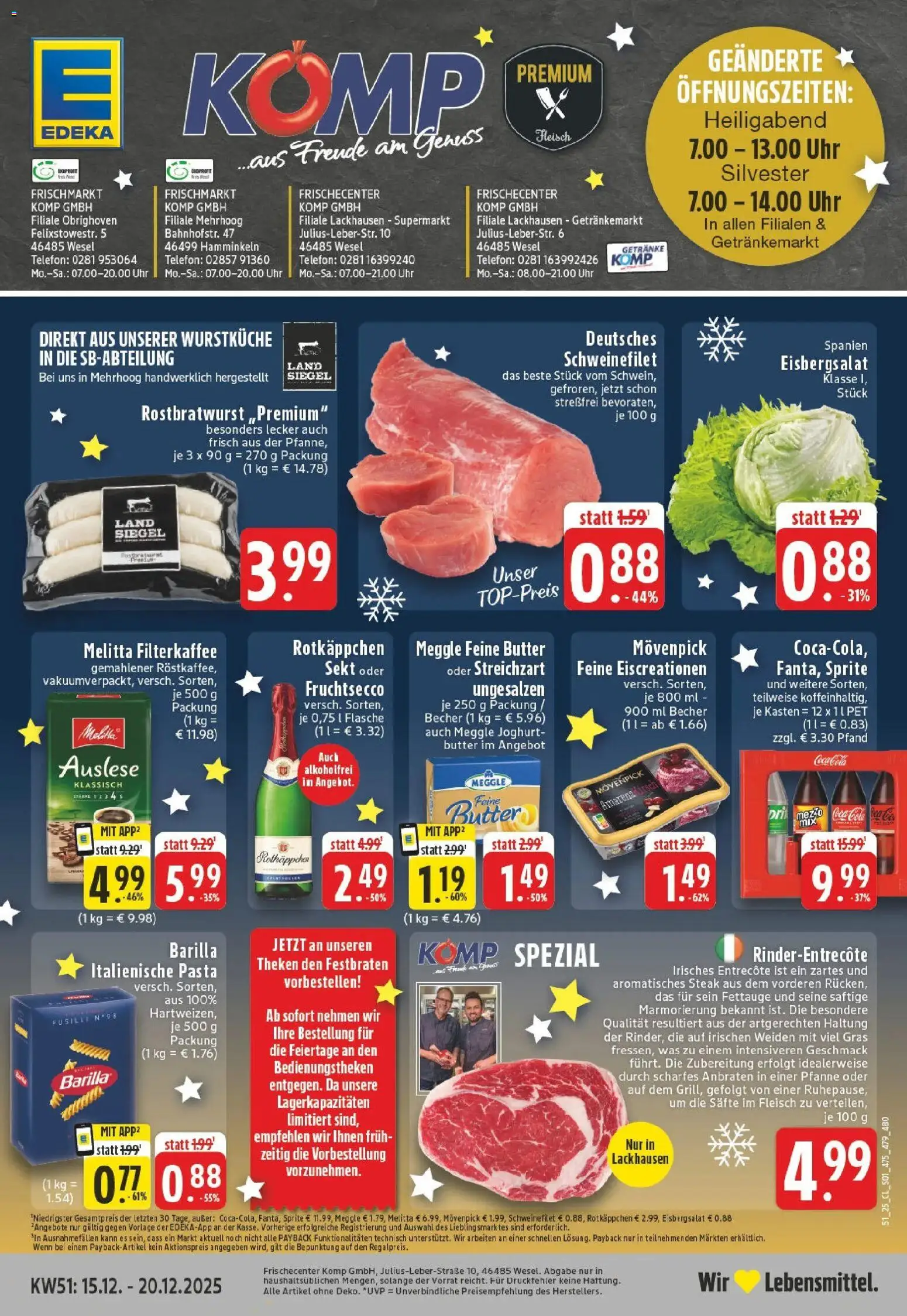 Vorschau von dem Prospekt des Geschäftes Edeka, gültig ab dem 15.12.2025