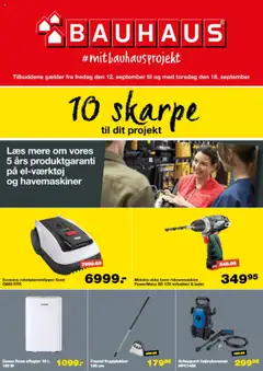 Eksempel på tilbudsavis Tilbudsavis fra butik Bauhaus gyldig fra 12/09/2025
