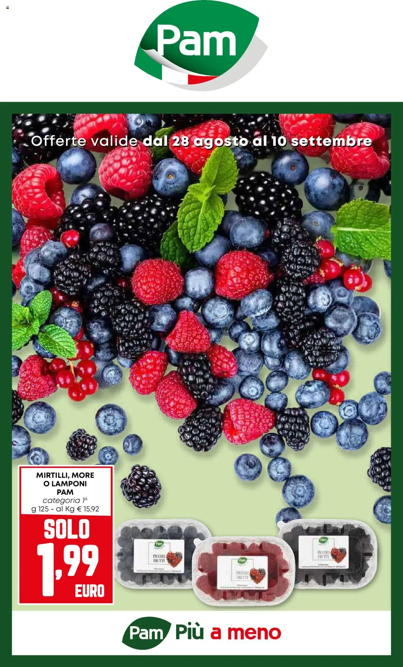 Volantino PAM valido da 28/08/2025 numero di pagina 1