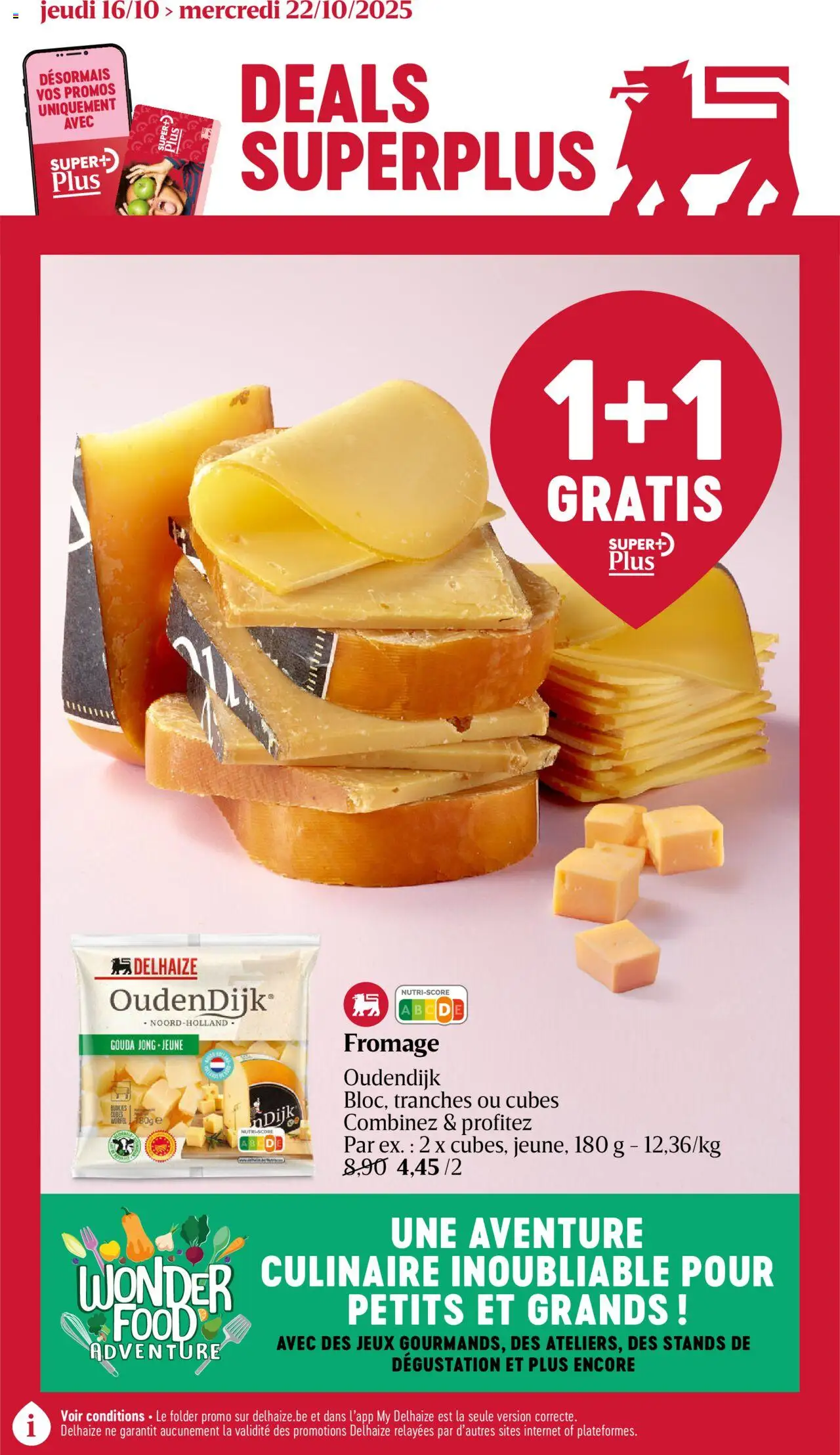Delhaize shop Folder de la semaine 42 geldig vanaf 16/10/2025 - Paginanummer 1