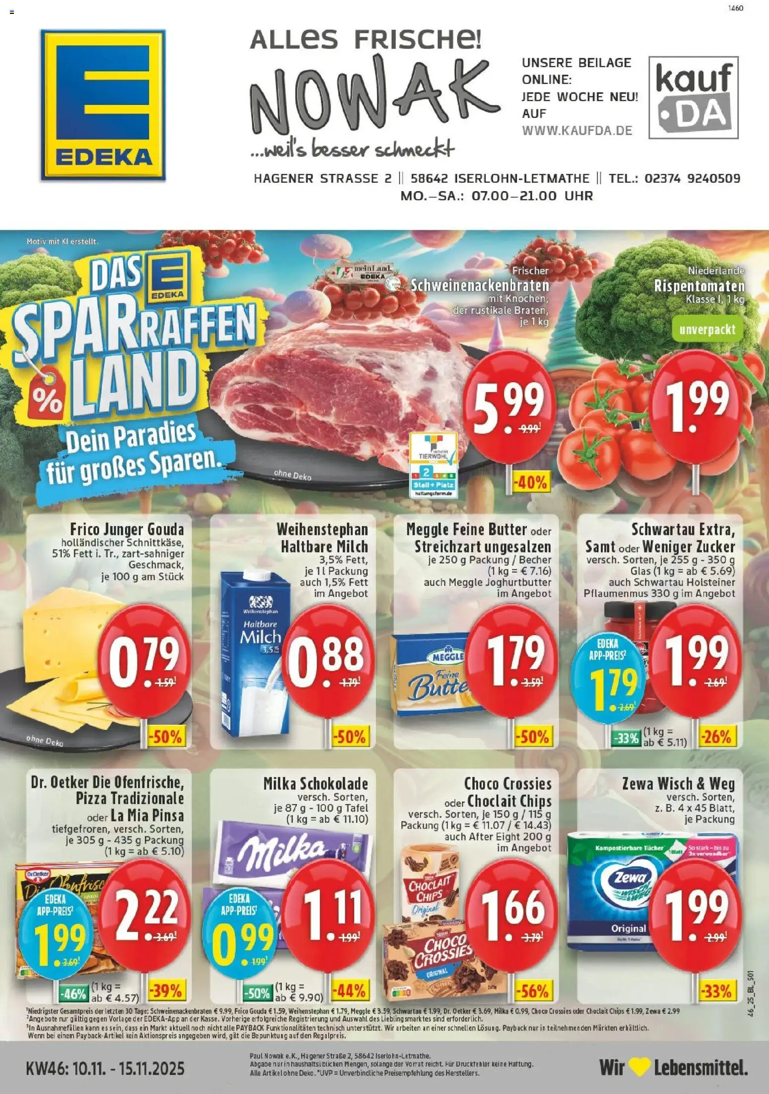 Vorschau von dem Prospekt des Geschäftes Edeka, gültig ab dem 09.11.2025