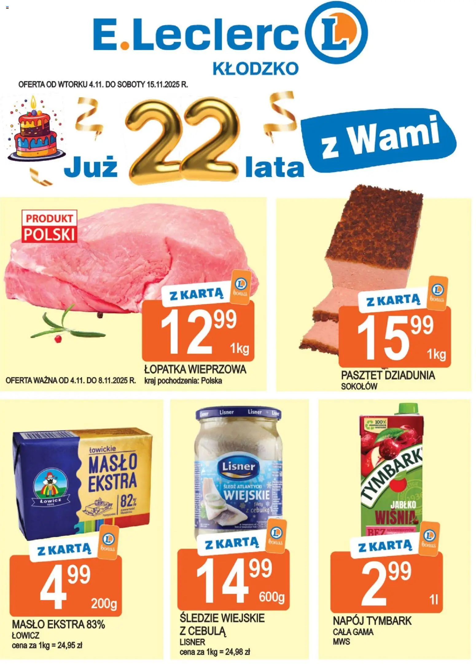 Pogląd gazetki "Kłodzko" ze sklepu E.Leclerc ważnej od 04.11.2025