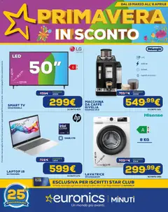 Anteprima dell'opuscolo Euronics volantino Primavera in sconto dal negozio Euronics valido da 19/03/2026