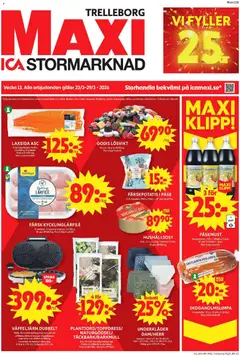 Förhandsgranska reklamblad Trelleborg från butik ICA Maxi gäller från 23/03/2026