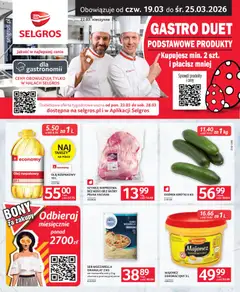 Pogląd gazetki "Selgros cash&carry gazetka - Oferta dla gastronomii" ze sklepu Selgros cash&carry ważnej od 19.03.2026