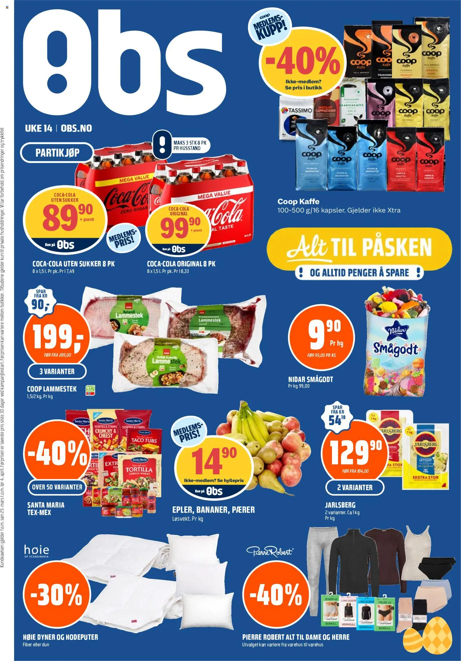 Forhåndsvis Coop Obs kundeavis fra butikk Coop Obs gyldig fra 29/03/2026