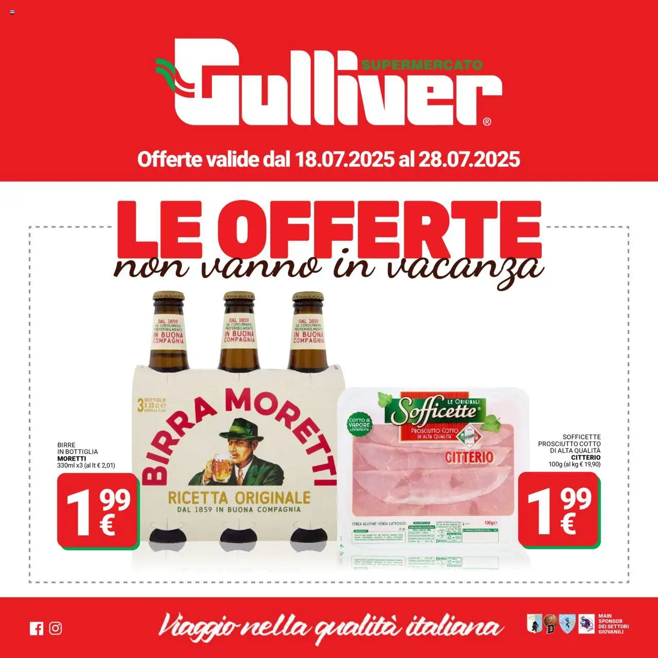 Volantino Gulliver valido da 18/07/2025 numero di pagina 1