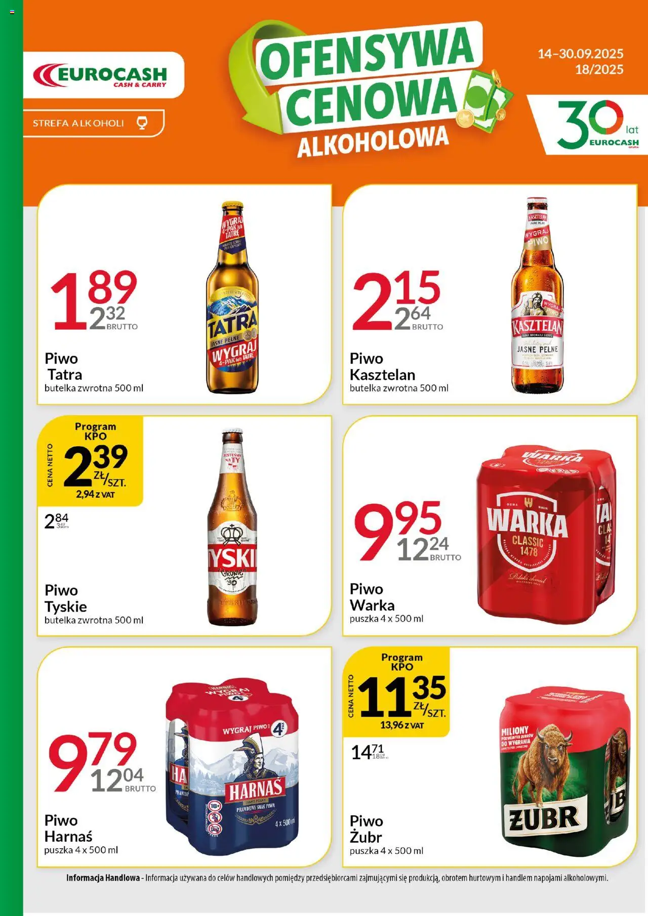 Eurocash Ofensywa Alkoholowa od 14.09.2025 - Nowa Gazetka - Numer strony 1